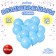Latex ball 12 ", pastel, set 100 pcs., Blue color