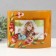 Photo frame glass "114ch-7" 10x15 cm, horizontal, col. orange