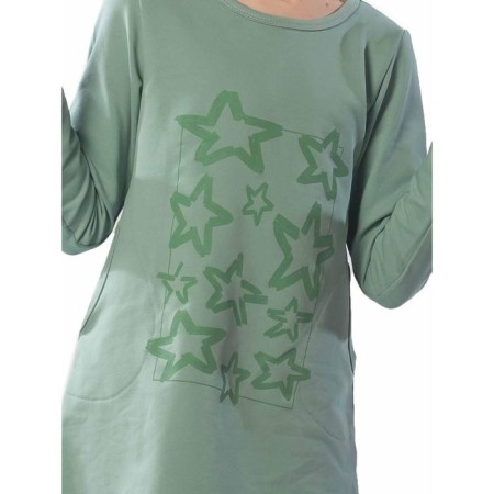 Baby dress, height 122 cm, color light green, green-5
