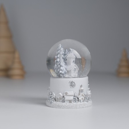 Souvenir Polystone Water Ball Light "Snowthrough angel-musician" MIX 4.5x4.5x6.5 cm-5