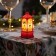 LED figure "Red Lantern with cats" 5 × 12 × 5 cm, plastic, batteries AG13x3, glow warm white