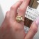 The Tiger ring is angry, the color is gold, dimensionless