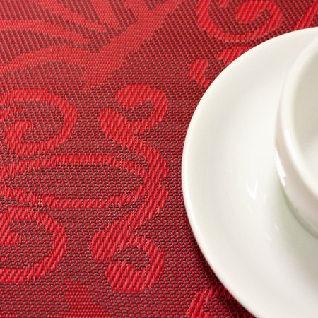 Modern napkin HMT3117-4, red, 30x45 cm-1