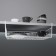 Mesh -mounted mesh -mounted shelf 40 × 25.5 × 14 cm, white color