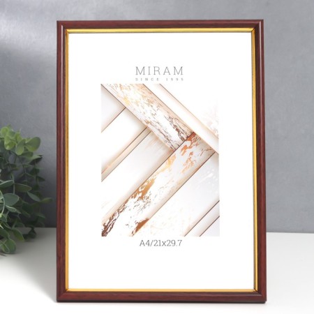 Photo frame Plastic "Mira" 21x29.7 cm, (A4) Bee with gold (plastic screen)