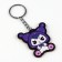 Keychain for keys with stickers in the Kuromi set, 4.9 x 10 cm
