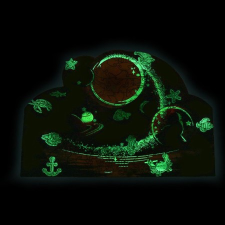 Puzzles wooden curly "Parade of the planets" luminous, 145 elements-8