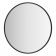 Mirror in frame D 50 cm, evoForm, black color