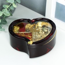 Шкатулка музыкальная "Сердце изогнутое" 4,7х10,5х11,7 см