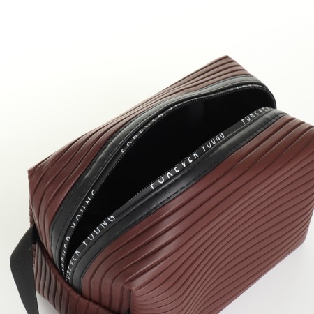 Lightning cosmetic bag, brown color-2