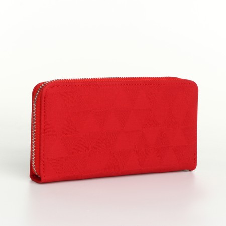 Women's wallet with lightning, red color-1