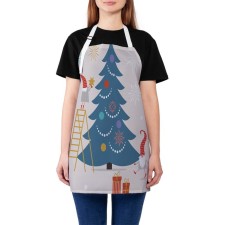 Apron of a kitchen with a photo print 