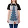 Apron of a kitchen with a photo print "Dwarfs decorate a Christmas tree", adjustable, size OS