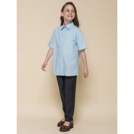 Blouse for girls, height 140 cm, blue color-5
