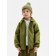 Demi -season windbreaker for Minaku boys from SoftShell on fleece, waterproof, olive, height 140 cm