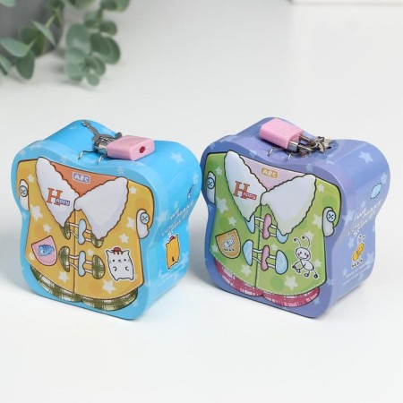 Piggy bank Metal "Coat" mix 9.5x9x5 cm-5