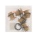 TIM SDF044, 1 ", for containers, with countrogike, brass