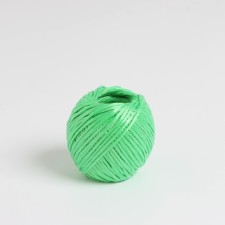 Polypropylene twine, d = 1.5 mm, length 60 m, 40 kgf, green color