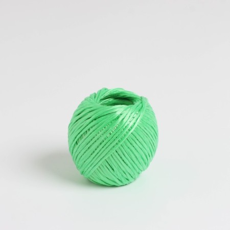 Polypropylene twine, d = 1.5 mm, length 60 m, 40 kgf, green color