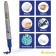 Permanent marker 2.0 mm, Crown P-505, blue