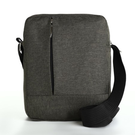 Bag Male Vertical, 18*7*21 cm, lightning department, 2 n/pocket, green-1