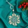 Christmas tree decoration "Openland snowflake" d-12 cm, mix, transparent