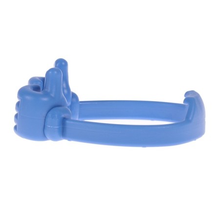 Luazon phone stand, in the form of hands, adjustable width, blue-4