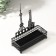 Top interior metal "City" Black 6.3x14.5x18.5 cm