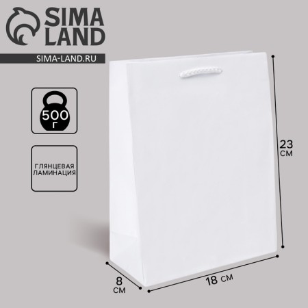 Gift Package Laminated, Packaging, White, MS 18 x 23 x 8 cm