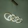 Lamp with DDD "Jasper" LED 80W 3000-6000k gold 105x25x24.5-124 cm