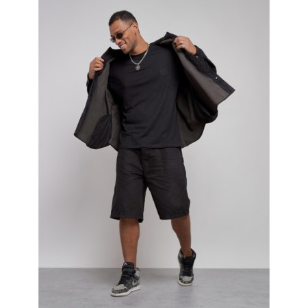 Jeaning jacket men's, size 48, black color-9