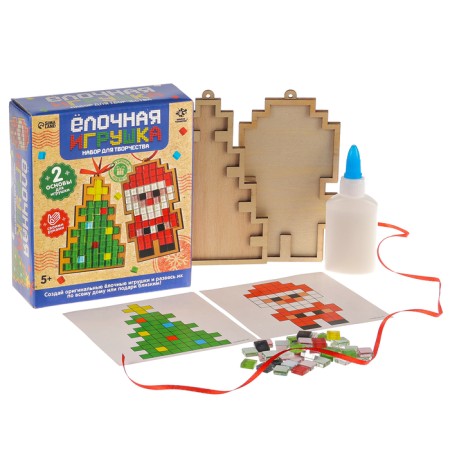 Set for creativity "Christmas tree toy. Mosaic ", 2 pcs., Ceramic-3