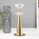 Summary Metal for 1 candle d = 4 cm "Alfiya" gold 7.5x7.5x20 cm