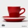 Coffee steam porcelain Magistro Coffee Time, 2 objects: a cup 80 ml, a saucer d = 12.5 cm, red color
