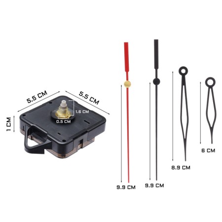 Watching mechanism with the arrows "Solomon-37", smooth move, rod 16 mm, arrows 60/89/99 mm