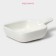 Ceramic sauce with the handle of the frying pan, 50 ml, 10.5 × 7.2 cm, white color