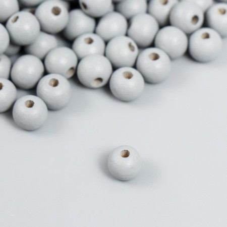 Beads for creativity tree "Gray" D-0.8 cm, set of 20 g