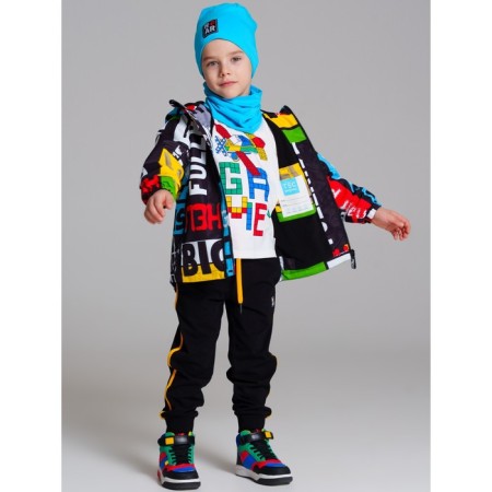 Set for the boy PlayTode: hat and snood, height 52 cm-1