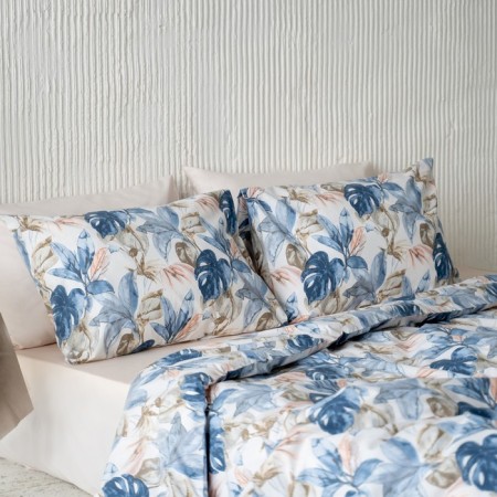 Set of pillowcases "MIA", size 70x70 cm, blue color, 2 pcs