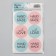 Gift stickers and flowers, Hand Made, 9 x 16 cm