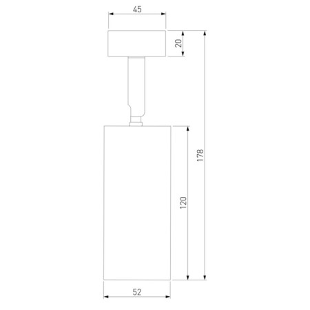 Lamp ceiling Elektrostandard, Diffe Led 10 W, 52x57x175 mm, IP20, black color-5