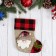 Nosok for gifts "Santa Claus, Ostanist" 12x15.5 cm, red-brown