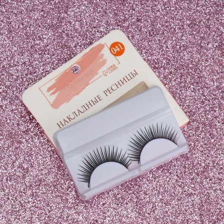 Falled eyelashes "irresistibility", without glue, black color-3