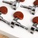 A set of a single kolkovo mechanics Music Life, silver with brown, 3+3