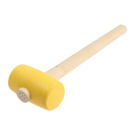 Kiyanka scrap, wooden handle, yellow rubber, 55 mm, 400 g