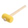 Kiyanka scrap, wooden handle, yellow rubber, 55 mm, 400 g