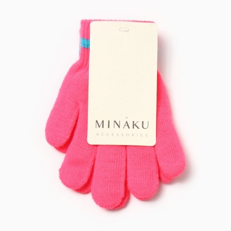 Children's gloves minku, col. bright pink, 15 cm-3