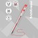 Gel pen Erichkrause G-Point, red ink, node 0.38 mm, letter line length 500 meters