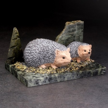 Souvenir "Hedgehog", 10x15x6 cm, coil, gypsum-3