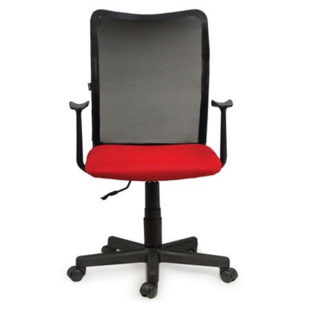 The operator’s chair Brabix Spring MG-307, with armrests, combined red/black-4